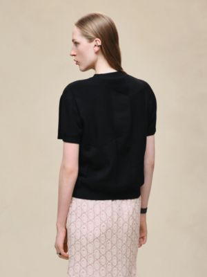"H Voyage" short-sleeve sweater, View: Worn, worn, view 3 of 5