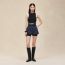 Sleeveless top, bleu noir