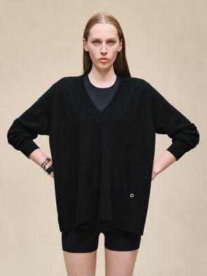 Cashmere long-sleeve sweater, View: Worn, worn, view 2 of 5