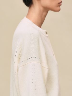 Cashmere long-sleeve cardigan, View: Worn, worn, view 5 of 6