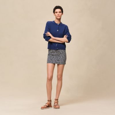 セール❣️HERMESロングスリーブニットシェーヌ・ダンクル　ブルー・ノワール34 セール❣️HERMESロングスリーブニットシェーヌ・ダンクル ブルー