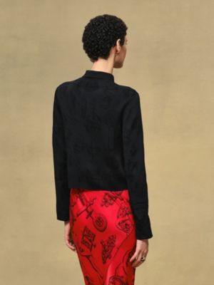 "Ferronnerie" long-sleeve cardigan, View: Worn, worn, view 3 of 5