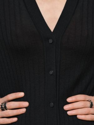 Long-sleeve cardigan, View: Worn, worn, view 4 of 5