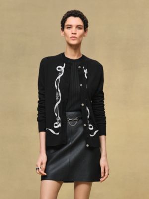 "Ferronnerie" long-sleeve cardigan, View: Worn, worn, view 2 of 5
