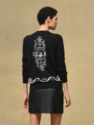 "Ferronnerie" long-sleeve cardigan, View: Worn, worn, view 3 of 5