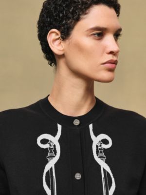 "Ferronnerie" long-sleeve cardigan, View: Worn, worn, view 4 of 5