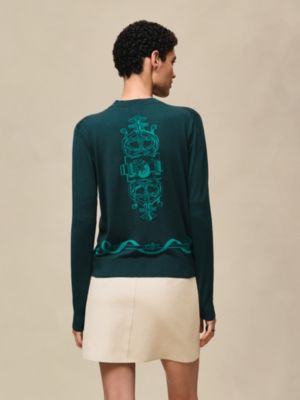 "Ferronnerie" long-sleeve cardigan, View: Worn, worn, view 3 of 5