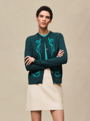 "Ferronnerie" long-sleeve cardigan, View: Worn, worn, view 4 of 5