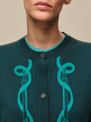 "Ferronnerie" long-sleeve cardigan, View: Worn, worn, view 5 of 5