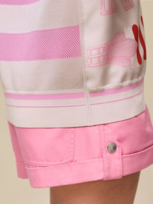 "Bride a Bloc" short-sleeve sweater, View: Worn, worn, view 5 of 5