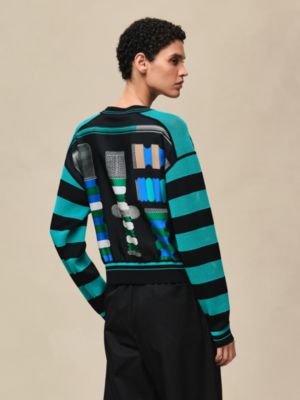ロングスリーブニット 《ブリッド・ア・ブロック》モチーフ, イメージ: 着用例, worn, ビュー3の5