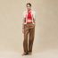 Zipped jacket, beige amande