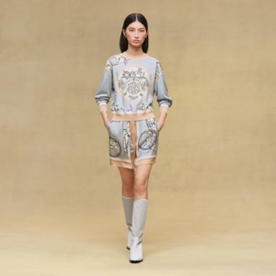 焼*食様 エルメス　ツイルレーヌ 楽天市場】HERMES エルメス ロング カーディガン ツイルレーヌ 無秩序