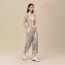"Ex-Libris a Main Levee" sleeveless twillaine cardigan, gris paruline