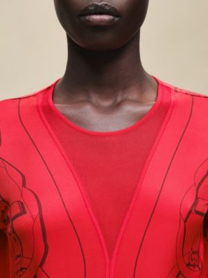 "Ferronnerie Remix" long-sleeve twillaine sweater, View: Worn, worn, view 4 of 5