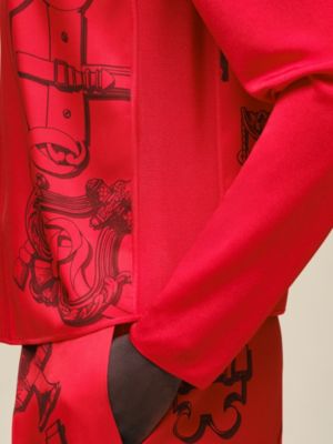 "Ferronnerie Remix" long-sleeve twillaine sweater, View: Worn, worn, view 5 of 5