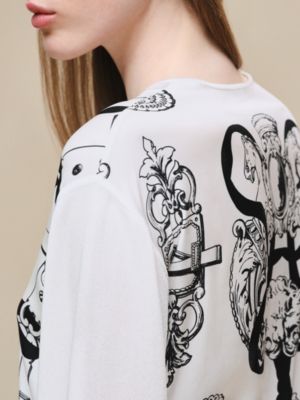 Pull manches longues twillaine imprimé «&nbsp;Ferronnerie Remix&nbsp;», Vue: Vue portée, worn, vue 5 sur 5
