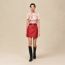 "Ferronnerie Remix" short-sleeve twillaine sweater, rose opaline
