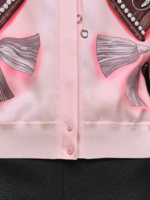ツイルレーヌ・ブラウス 《オー・シャン・リミックス》プリント, イメージ: 着用例, worn, ビュー7の7