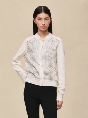 ジャケット 《オー・シャン・アン・フルール・ストライプ》プリント, イメージ: 着用例, worn, ビュー2の5