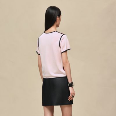 エルメス　薄手ニット　黒　M　バレエ柄　シルク　コットン　ツイルレーヌ レディス, ウェア, ニット＆ツイルレーヌ | Hermès - エルメス-公式サイト