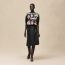 "Ferronnerie Remix" long-sleeve twillaine sweater, noir
