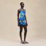 "Bride a Bloc" beach combishort, bleu cobalt