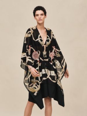 Caftan de plage imprimé «&nbsp;Ferronnerie Remix&nbsp;», Vue: Vue portée, worn, vue 3 sur 6
