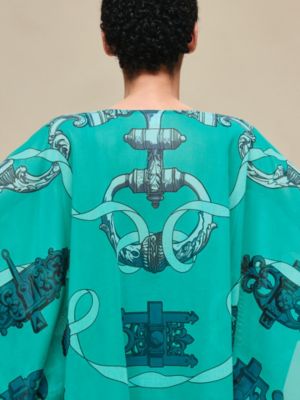 "Ferronnerie Remix" beach caftan, View: Worn, worn, view 4 of 6