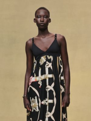 Robe de plage mix matière imprimé «&nbsp;Ferronnerie Remix&nbsp;», Vue: Vue portée, worn, vue 4 sur 6