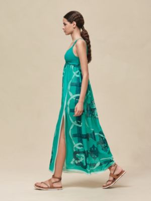Robe de plage mix matière imprimé «&nbsp;Ferronnerie Remix&nbsp;», Vue: Vue portée, worn, vue 3 sur 6