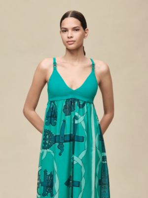 Robe de plage mix matière imprimé «&nbsp;Ferronnerie Remix&nbsp;», Vue: Vue portée, worn, vue 4 sur 6