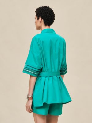 Tunique de plage brodée, Vue: Vue portée, worn, vue 4 sur 5