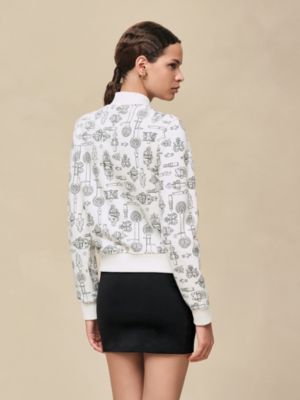 "Ferronnerie Remix" varsity jacket, View: Worn, worn, view 4 of 5