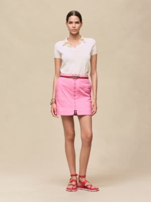 "Bride a Bloc" reversible miniskirt