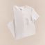 Embroidered pocket dress, blanc