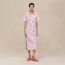 "Bride a Bloc" zipped polo dress, gris pierre de lune