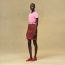 Embroidered pocket t-shirt, rose bonbon