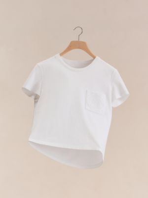 Tシャツ 刺繍入りポケット, イメージ: 正面から見たイメージ, front, ビュー6の6