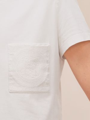 Tシャツ 刺繍入りポケット, イメージ: 着用例, worn, ビュー5の6