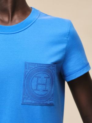 Embroidered pocket t-shirt, View: Worn, worn, view 4 of 4