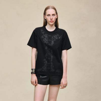 エルメス⭐︎2021ss ブラック　Tシャツ⭐︎サイズ38 クリーニング済！ Tシャツ 刺繍入りポケット | Hermès - エルメス-公式サイト
