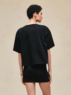 프린티드 박시 티셔츠, 보기: 이미지: 제품 착용 이미지, worn, 3개 중 4번째 보기