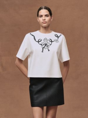Tシャツ ボクシーフィット 《カルトゥッシュ》, イメージ: 着用例, worn, ビュー2の4