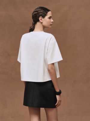 Tシャツ ボクシーフィット 《カルトゥッシュ》, イメージ: 着用例, worn, ビュー3の4