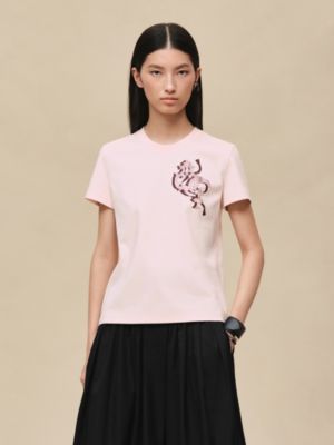 圖紋印花直身T恤, 檢視: 佩戴, worn, 檢視共2張圖片的第4張