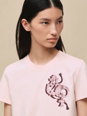 圖紋印花直身T恤, 檢視: 佩戴, worn, 檢視共4張圖片的第4張