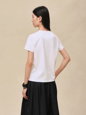 圖紋印花直身T恤, 檢視: 佩戴, worn, 檢視共3張圖片的第4張