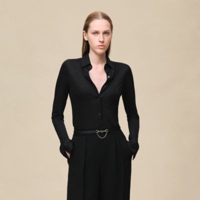 早い者勝ち！本日削除！お値引き不可！HERMES 長袖シャツ ブラック 美品 シャツ - ブラック - レディス トップス、シャツ、ブラウス | Hermès