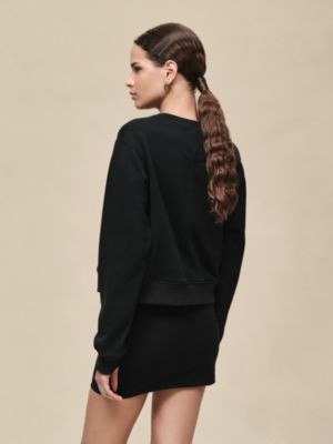 Sweatshirt with embroidered darts, View: Worn, worn, view 3 of 4